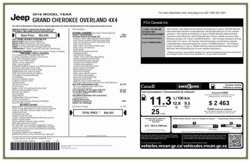 2016 Jeep Grand Cherokee Overland