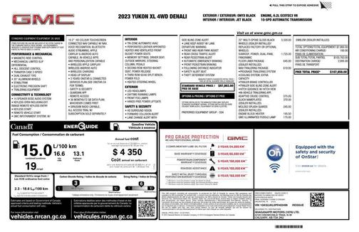 Onyx Black 2023 GMC Yukon XL Denali