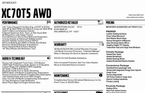 2016 Volvo XC70 T5 Premier