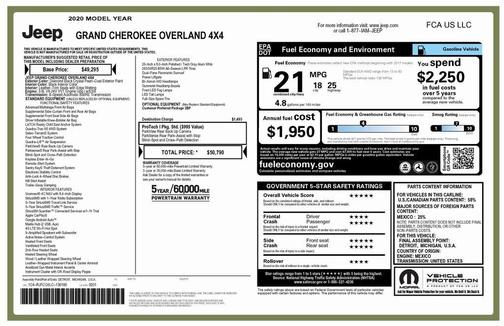 2020 Jeep Grand Cherokee Overland