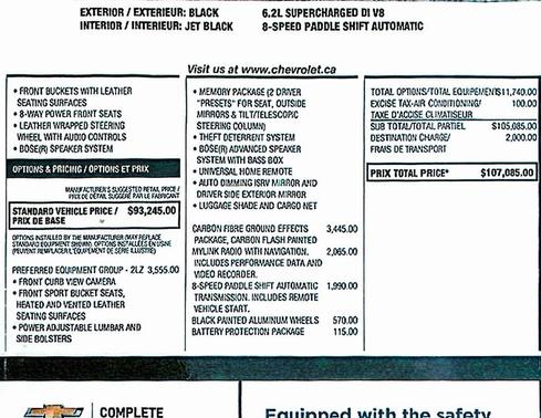 2018 Chevrolet Corvette Z06