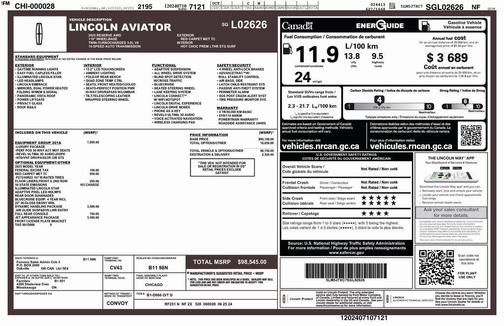 2025 Lincoln Aviator Reserve AWD