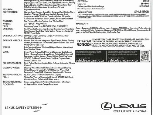 2025 Lexus TX 500h F SPORT Luxury