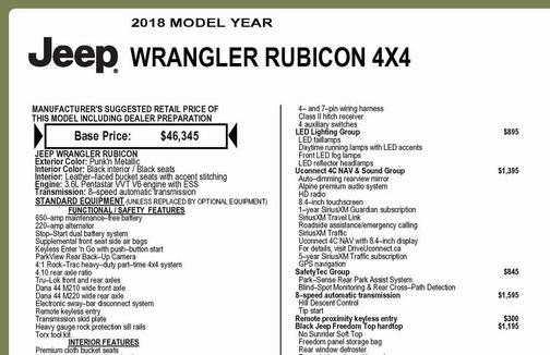 2018 Jeep Wrangler Rubicon