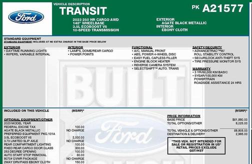 2023 Ford Transit-250 Base