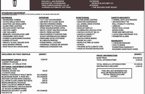 2024 Lincoln Navigator Reserve