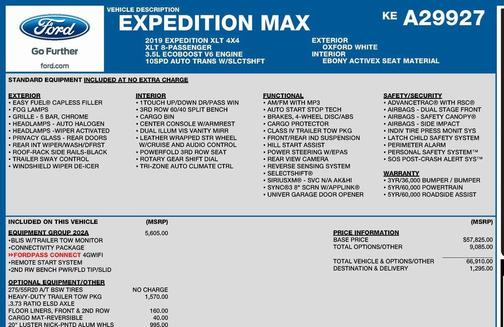 2019 Ford Expedition Max XLT