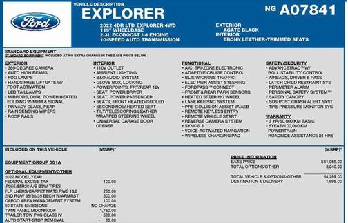 2022 Ford Explorer Limited