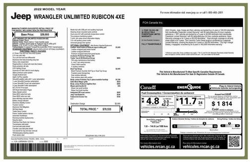 2022 Jeep Wrangler Unlimited 4xe Rubicon