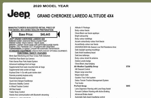 2020 Jeep Grand Cherokee Altitude