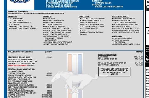 2019 Ford Mustang GT Premium