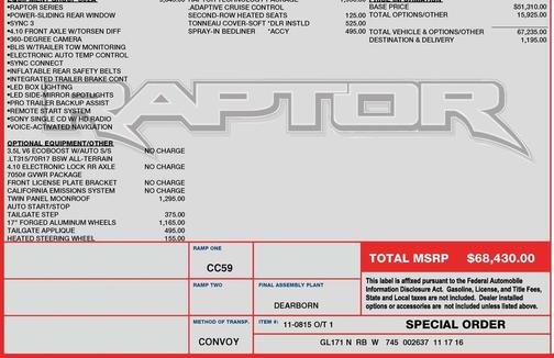 2017 Ford F-150 Raptor