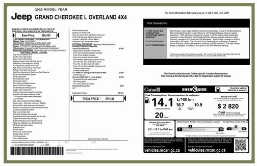 2022 Jeep Grand Cherokee L Overland