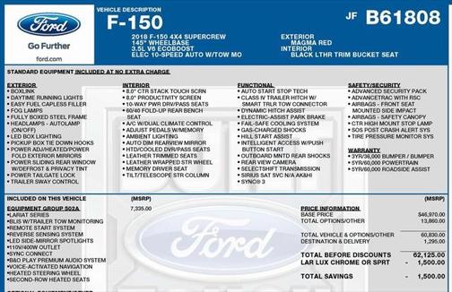 2018 Ford F-150 Lariat