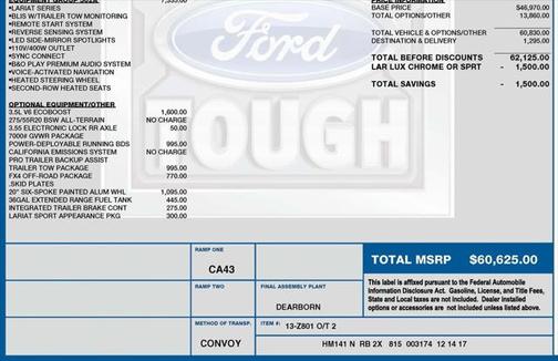 2018 Ford F-150 Lariat