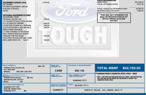 2018 Ford F-150 XL
