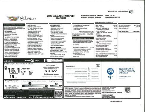 Black Raven 2022 Cadillac Escalade Sport Platinum