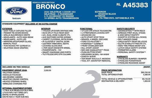 2024 Ford Bronco Wildtrak