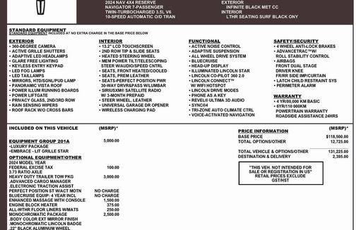 2024 Lincoln Navigator Reserve