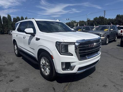 Summit White 2021 GMC Yukon SLT