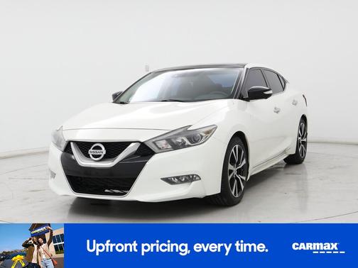 White 2017 Nissan Maxima Platinum