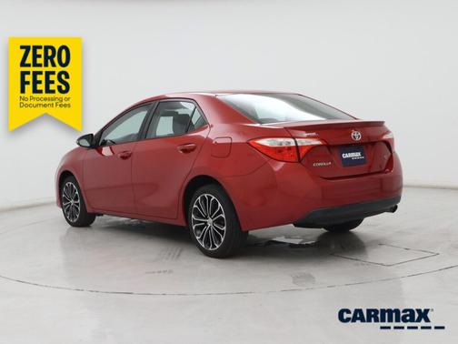 Red 2015 Toyota Corolla S Plus