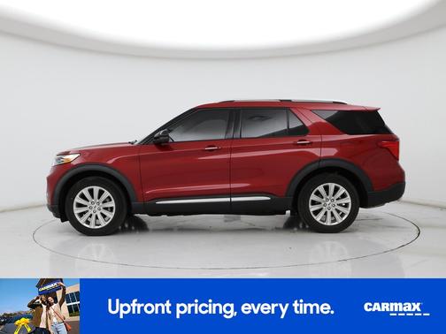 Red 2021 Ford Explorer Limited