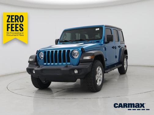 Blue 2020 Jeep Wrangler Unlimited Sport S