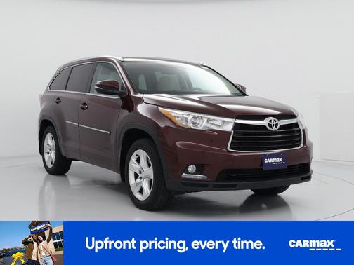 Burgundy 2015 Toyota Highlander Limited Platinum