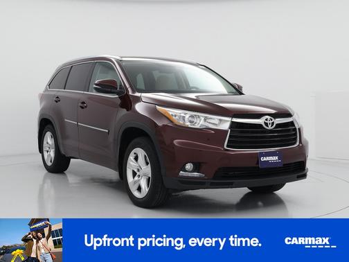 Burgundy 2015 Toyota Highlander Limited Platinum