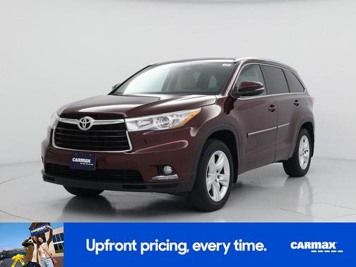 Burgundy 2015 Toyota Highlander Limited Platinum
