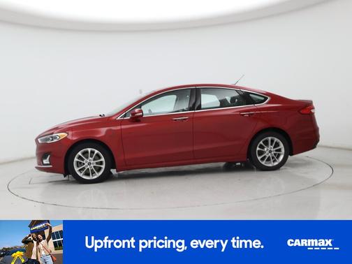Red 2020 Ford Fusion Energi Titanium