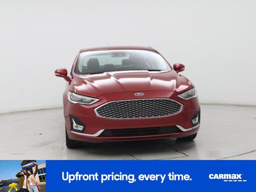 Red 2020 Ford Fusion Energi Titanium
