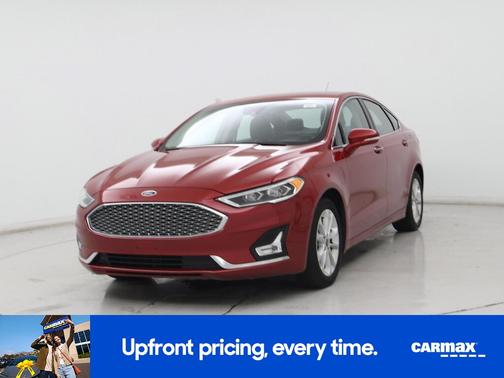 Red 2020 Ford Fusion Energi Titanium