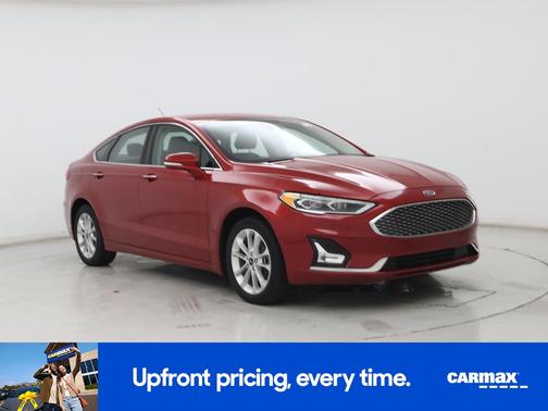 Red 2020 Ford Fusion Energi Titanium