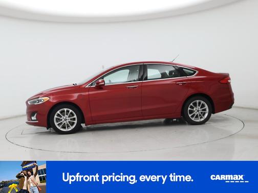 Red 2020 Ford Fusion Energi Titanium
