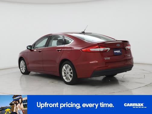 Red 2019 Ford Fusion Energi Titanium