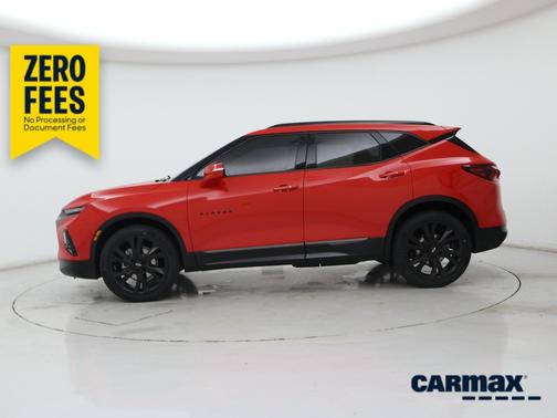 Red 2021 Chevrolet Blazer RS
