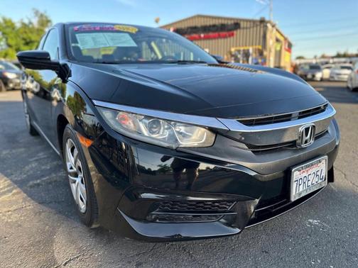 Black 2016 Honda Civic LX
