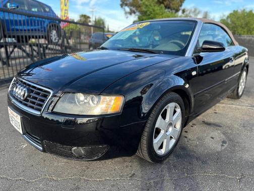 Black 2005 Audi A4 1.8T Cabriolet
