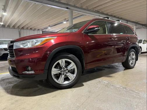 Red 2016 Toyota Highlander Limited Platinum