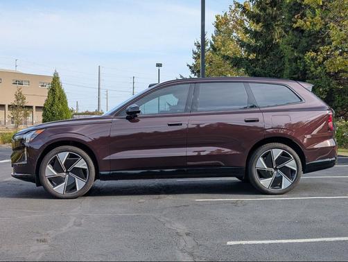 Mulberry Metallic 2025 Volvo EX90 Ultra, Twin Motor Performance, Fully electric, 6 Seats