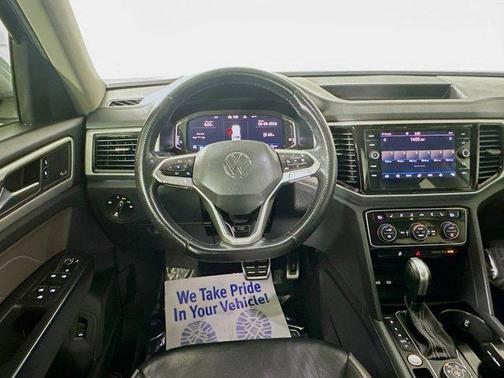 Platinum Gray Metallic 2021 Volkswagen Atlas 3.6 V6 SEL Premium R-Line