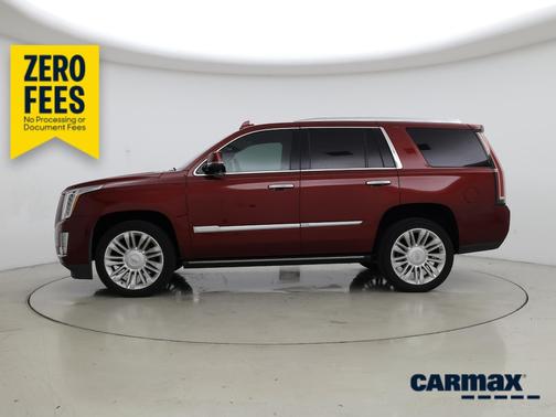 Red 2019 Cadillac Escalade Platinum