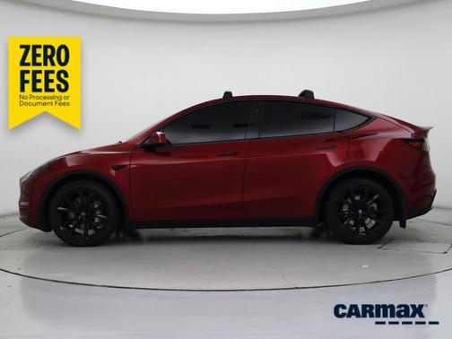 Red 2024 Tesla Model Y Long Range