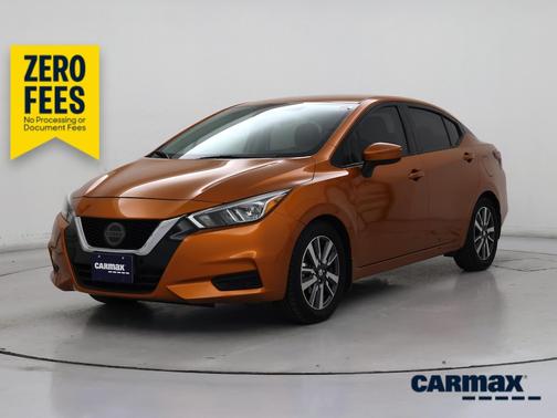 Orange 2020 Nissan Versa SV