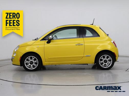 Yellow 2017 FIAT 500 Lounge