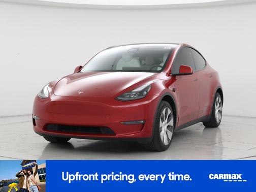 Red 2023 Tesla Model Y Long Range