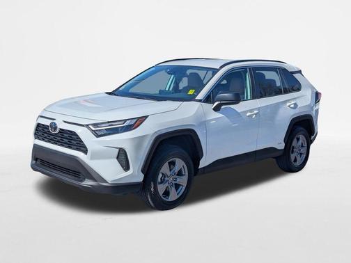 White 2025 Toyota RAV4 Hybrid LE