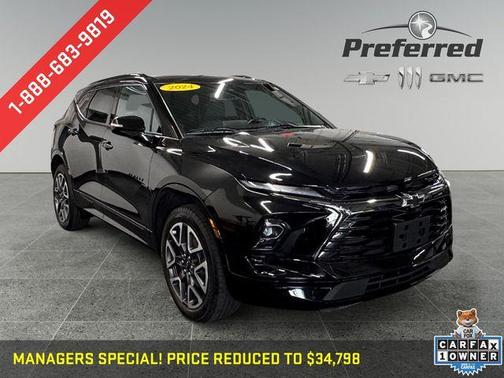 Black 2024 Chevrolet Blazer RS